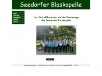 seedorfer-blaskapelle.ch Webseite Vorschau