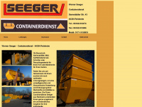 seeger-containerdienst.de Webseite Vorschau