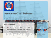 seemanns-chor.de Webseite Vorschau