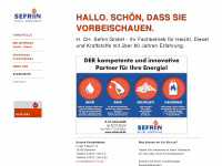 sefrin-oil.de Webseite Vorschau