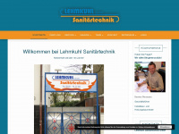 lehmkuhl-sanitaer.de Webseite Vorschau