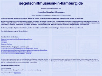 segelschiffmuseum.de Webseite Vorschau