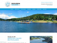segelvereinsaalburg.de Webseite Vorschau