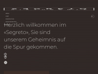 segreto.ch Webseite Vorschau
