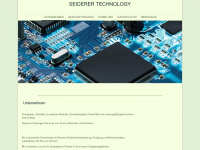 seiderer-technology.de Webseite Vorschau