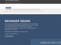 sekinger-saegen.de Webseite Vorschau