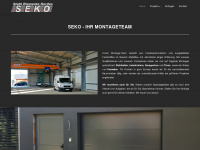 seko-montagen.de Webseite Vorschau