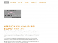 selinerprintart.ch Webseite Vorschau