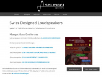 selmoni-speakers.ch Webseite Vorschau