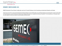 semec.ch Webseite Vorschau