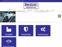 sencom-kabeltechnik.de Webseite Vorschau