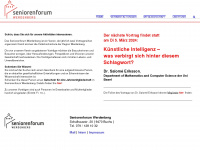 seniorenforum-werdenberg.ch Webseite Vorschau