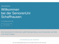 seniorenuni-sh.ch Webseite Vorschau