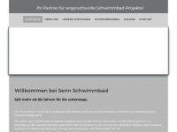 senn-schwimmbad.ch Webseite Vorschau