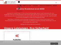 huss-brandschutz.de Webseite Vorschau