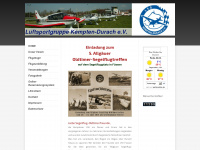 luftsportgruppe-kempten.de Webseite Vorschau