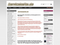 servicehefte.de Webseite Vorschau