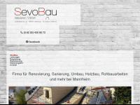 sevobau.de Webseite Vorschau