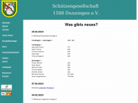 sg-dunningen.de Webseite Vorschau