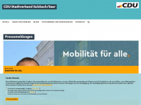 cdu-sulzbach.de Webseite Vorschau