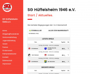 sg-hueffelsheim.de Webseite Vorschau