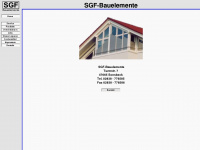 sgf-bauelemente.de Webseite Vorschau