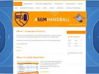 sgmhandball.de Webseite Vorschau