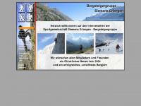 sgs-bergsteigergruppe.de Webseite Vorschau