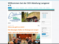sgv-langenei.de Webseite Vorschau