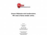 sh-sicherheitstechnik.de Webseite Vorschau