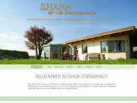 shana-seminarhaus.de Webseite Vorschau