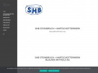 shb-naturstein.ch Webseite Vorschau
