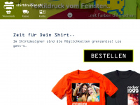 shirtdrucker.ch Webseite Vorschau