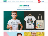 shirtsworld.de Webseite Vorschau