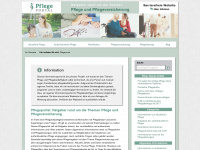 pflegeinfos-pflegeversicherung.com Webseite Vorschau
