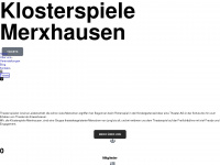klosterspiele-merxhausen.de Webseite Vorschau