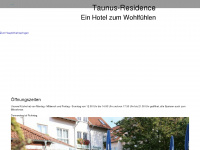 taunus-residence.de Webseite Vorschau