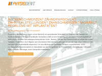 physiodent.de Webseite Vorschau