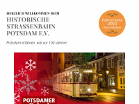 historische-strassenbahn-potsdam.de Webseite Vorschau