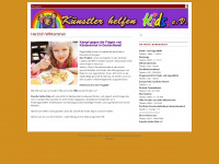 kuenstler-helfen-kids.de Webseite Vorschau