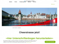 svpluzern.ch Webseite Vorschau