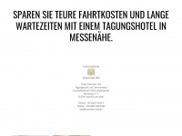 stadthotel-messe.de Webseite Vorschau