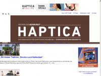 haptica.biz Webseite Vorschau