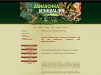 zanaschkamineralien.com Webseite Vorschau