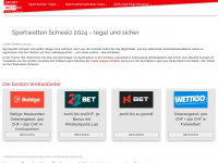sportwettenschweiz.net Webseite Vorschau