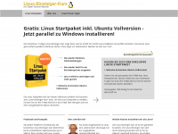 linux-kurs.com Webseite Vorschau