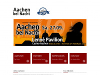 aachenbeinacht.com Webseite Vorschau