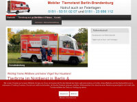 tierrettungberlinbrandenburg.de Webseite Vorschau