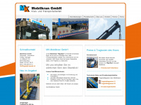 mk-mobilkran.ch Webseite Vorschau