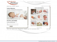 babyfotografie-poetter.de Webseite Vorschau